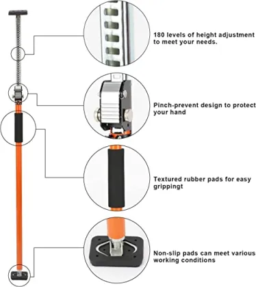 Ceiling Support Rod Construction Tools for High Quality Third Hand Support Systems (225-420cm)