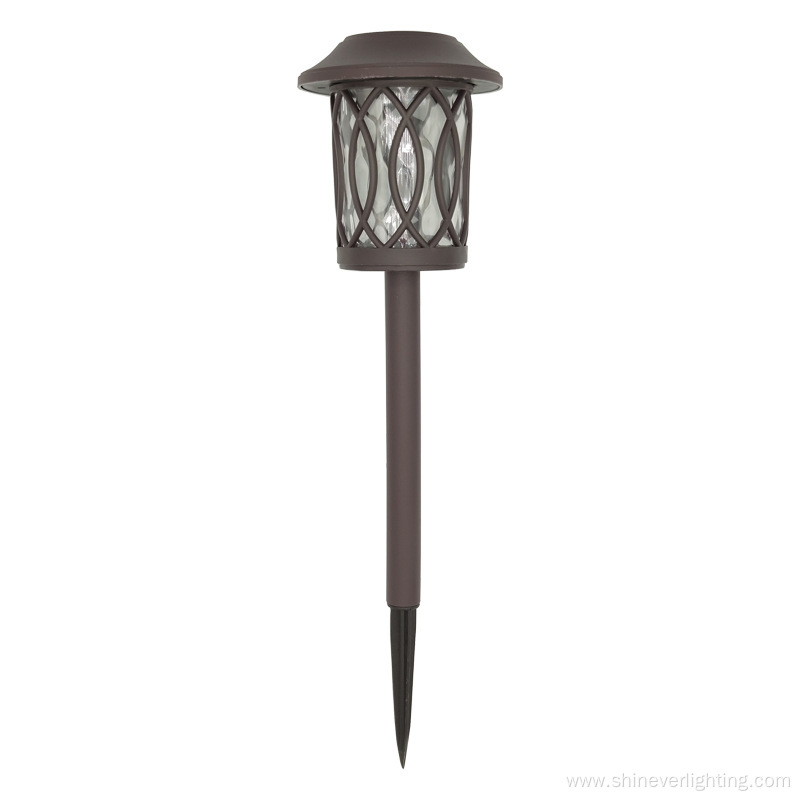 Outdoor Metal Glass Solar Lawn Lights