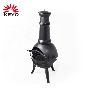 Chimenea Fire Pit Garden Heating Charcoal Fire Stove Antique Cast Iron Outdoor Fire Pit Metal Chimenea