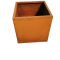 Round Corten Steel Flower Pot