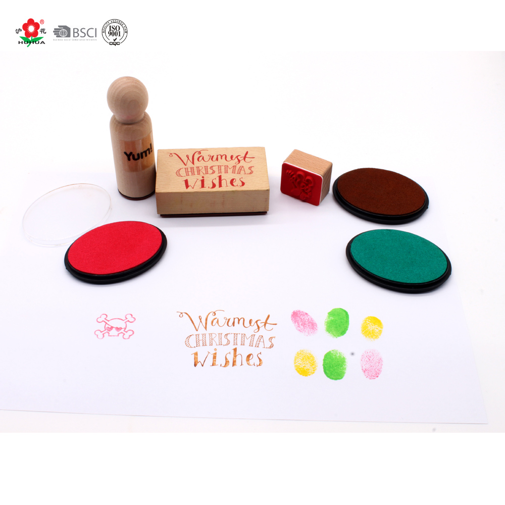 children craft promotional oval shape stamp ink pad