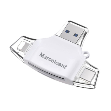 Marceloant New 3 In 1 TF Multiple Sd Card Reader For Iphone Ios Android Type-c Usb