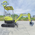 Road Construction 1.5 Ton Crawler Mini Excavator