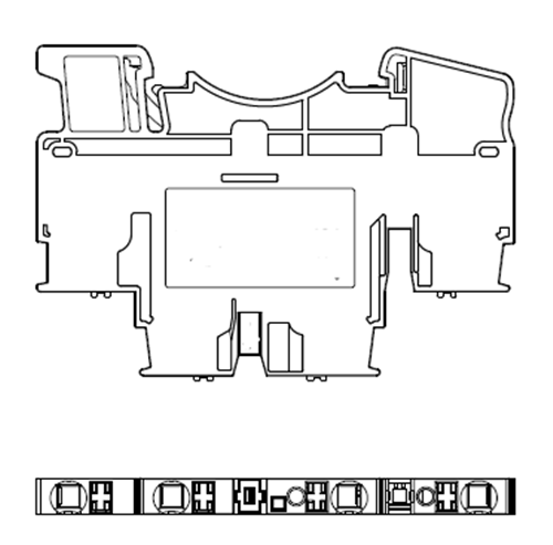 Ground Push-in DIN Rail Terminal Blocks