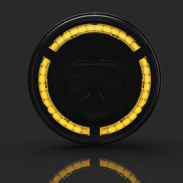 7 Inch LED Round Headlights with DRL for Jeep - High Low Beam Projector Lens, Multiple Colors