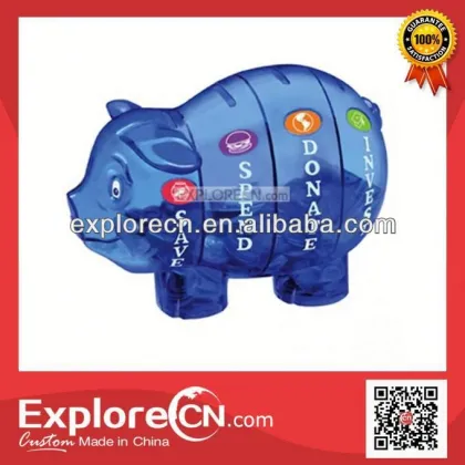 Lovely animal shape letter pattern money box