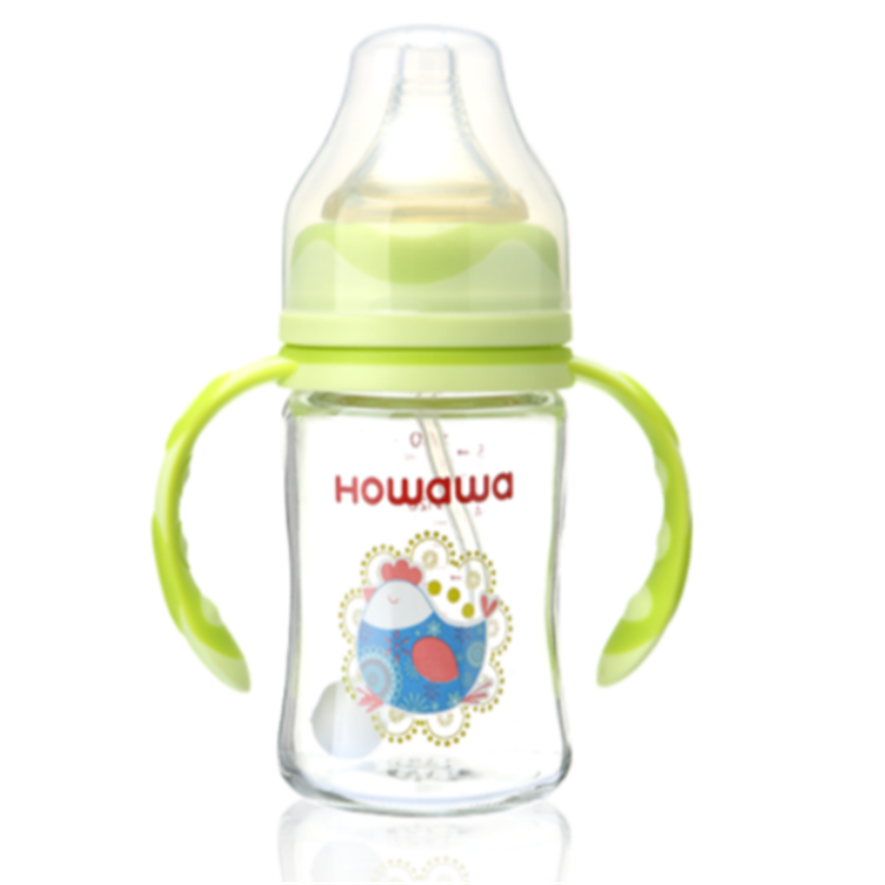 6oz शिशु गिलास दुध खुवाउने बोतल