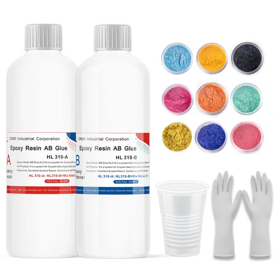 CNMI Epoxy Resin Ratio 1:1 Crystal Clear AB Glue for DIY Projects