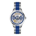 Skeleton Dial Steel Mechanical Woman Automatic Watch