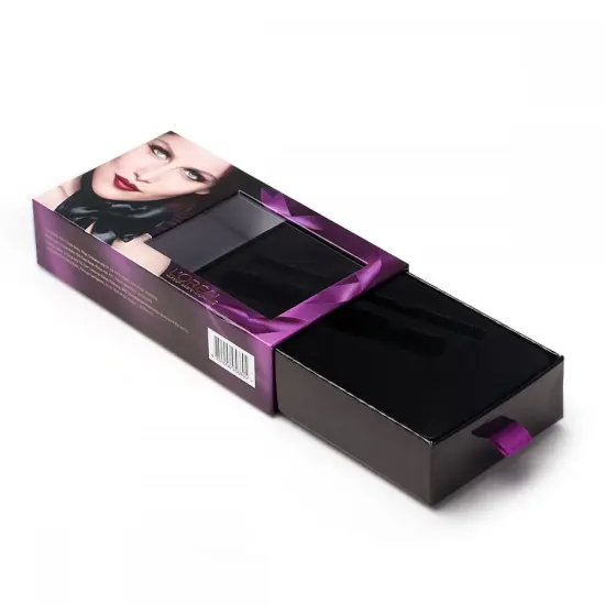 Costom Rigid Sliding Paper Drawer Box with Window