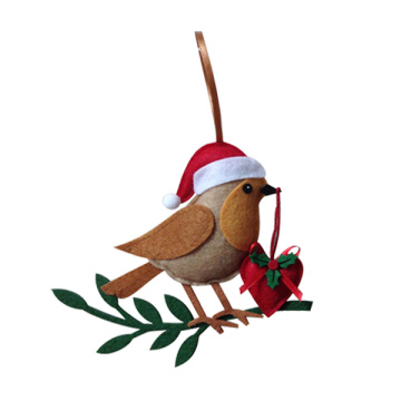 Christbaumschmuck mit Vogelmuster