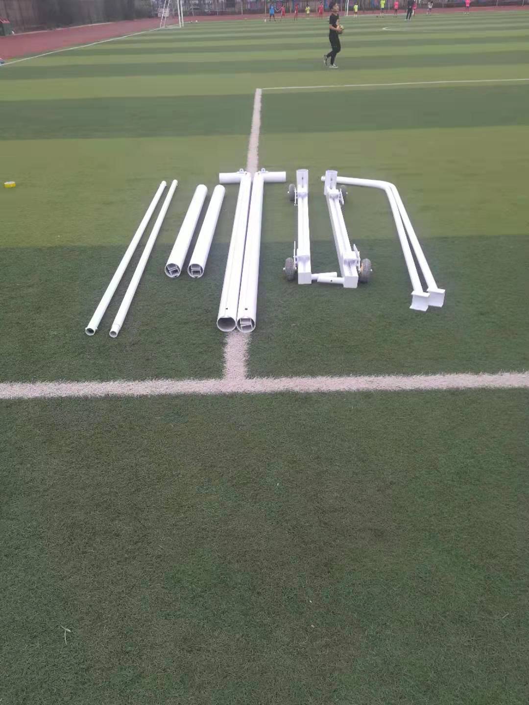 Portable Movable Aluminum Alloy Soccer Goal with Wheels
