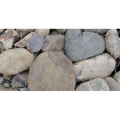 Galvanized gabion mesh for storage stone