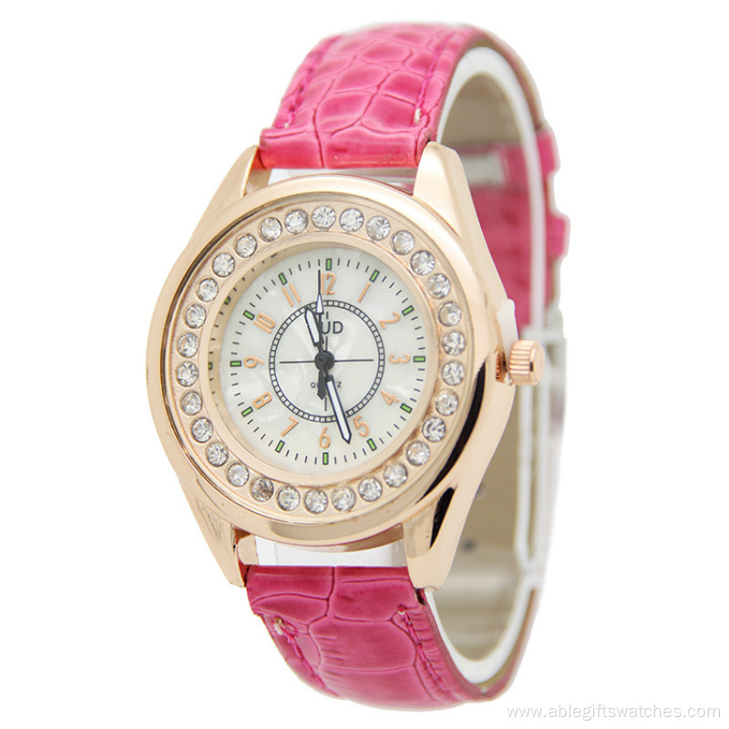 Promotion product item Leather  Quartz Wrist Watches
