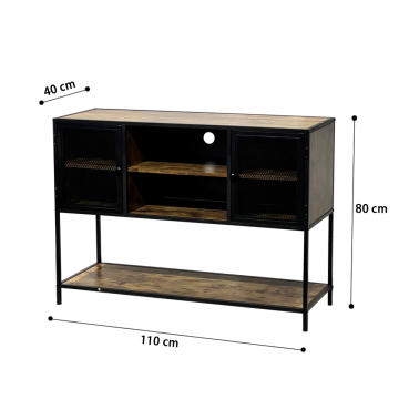 Modern Wooden Console Tables with Metal Legs for Living Rooms