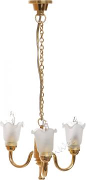 Dollhouse miniature battery powered ceiling light fixtures