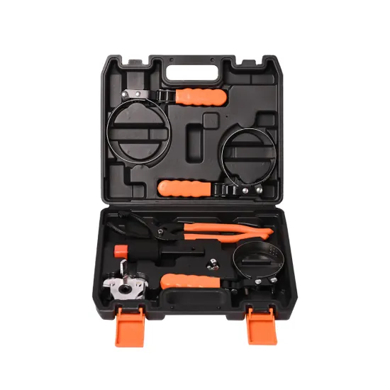 Universal Swivel Oil Filter Wrench Set - Stainless Steel 7pc Adjustable Wrench for Auto Repair