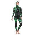 Zeein dames twee stukken camo neopreen spearfishing wetsuits