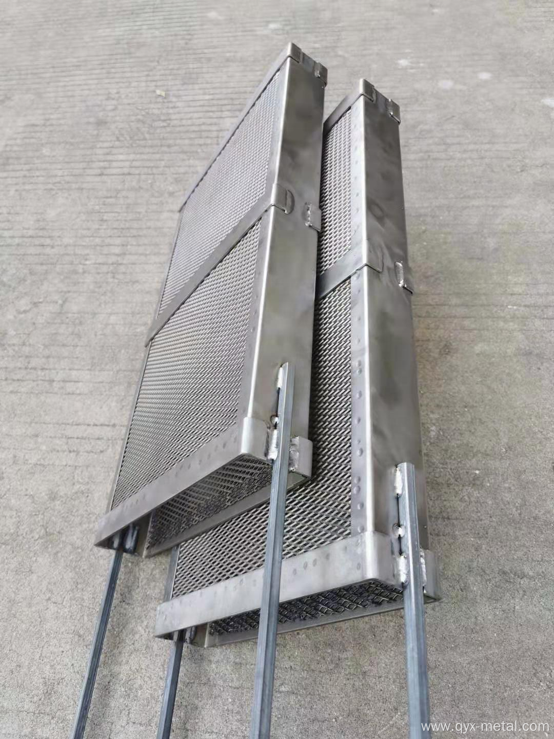 titanium anode mesh basket for electronic coatings