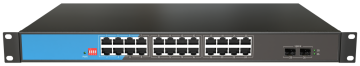 Wall mounted Smart PoE switch AI PoE DIP switch 26GP-S2-ACR