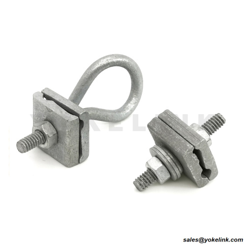 Drop harware 1/4-7/16 inci lashing wire clamp e/d type Galvanized