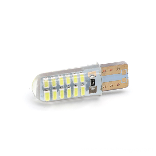 Hearxin LED Car Light DC12V T10 3014 24SMD Canbus Silicone License Plate Bulb