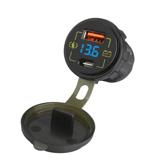 Factory Supply 12V 24V Port C Qc 3.0 Usb Charger Car Voltmeter