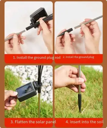 IP65 Waterproof LED Solar Garden Lights - Wholesale 18 80 Lumiere De Noel 70 Ground Mounted 6V DC Christmas Outdoor Lighting