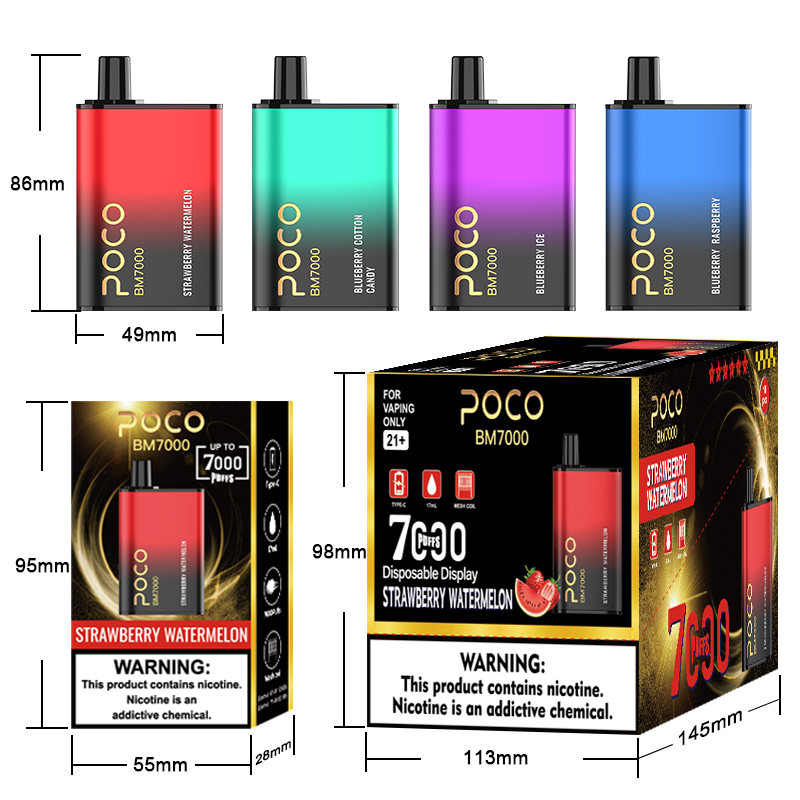 Vape sekali pakai POCO BM 7000 Puffs
