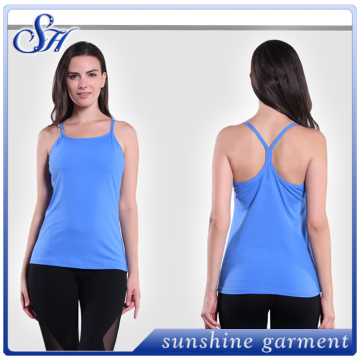 2016 Loose yoga top cotton nylon material with high quality