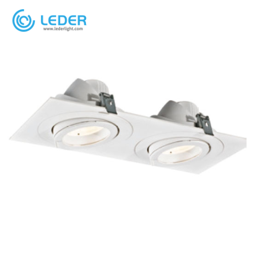 LEDER Moderní obdélníkové 30W*2 LED stropní svítidlo