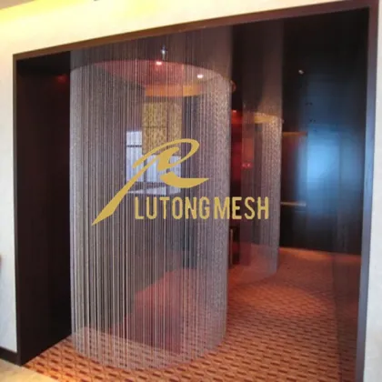 Curtains made with beads/string curtain with metal beads