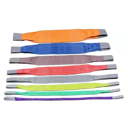 Nylon polyester eye-eye webbing sling with color code