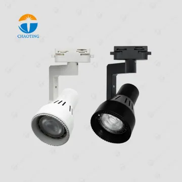 Black White LED Track Spotlights with Adjustable PAR20 Housing
