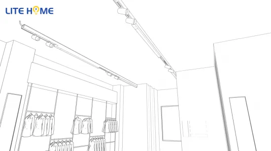 Grille Track Lights For No Main Light Design