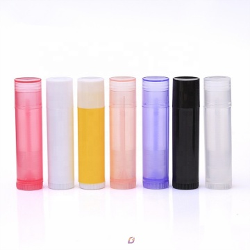 White, Black, Clear Plastic 5g/5ml Empty Chapstick Lip Gloss Container