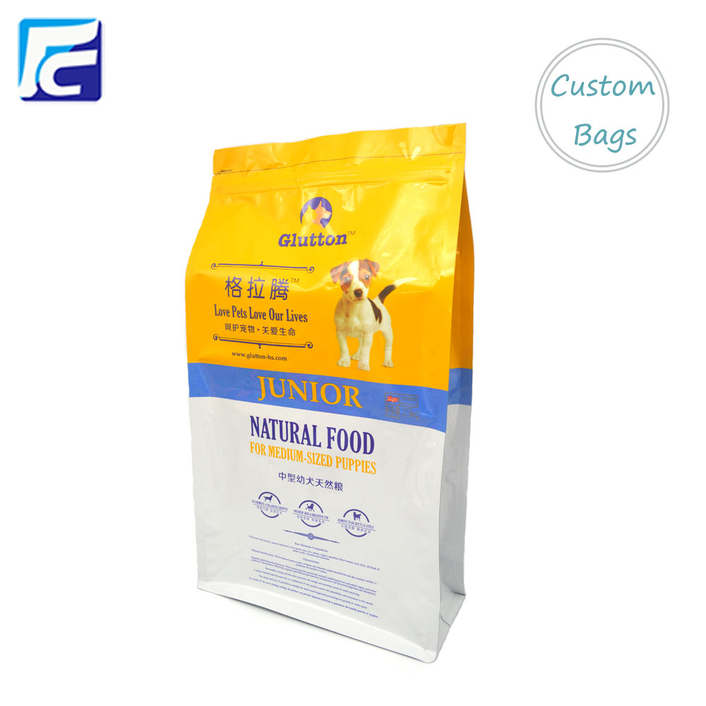 Saco de empacotamento de alimentos Flat Flat Bottom Dog