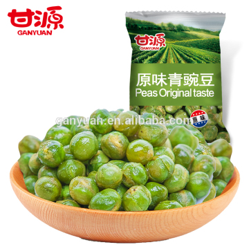 Original roasted green peas snack food