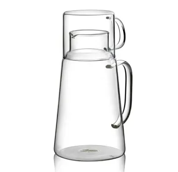 Borosilicate Heat-resistant 1200ml glass jugs and cup set