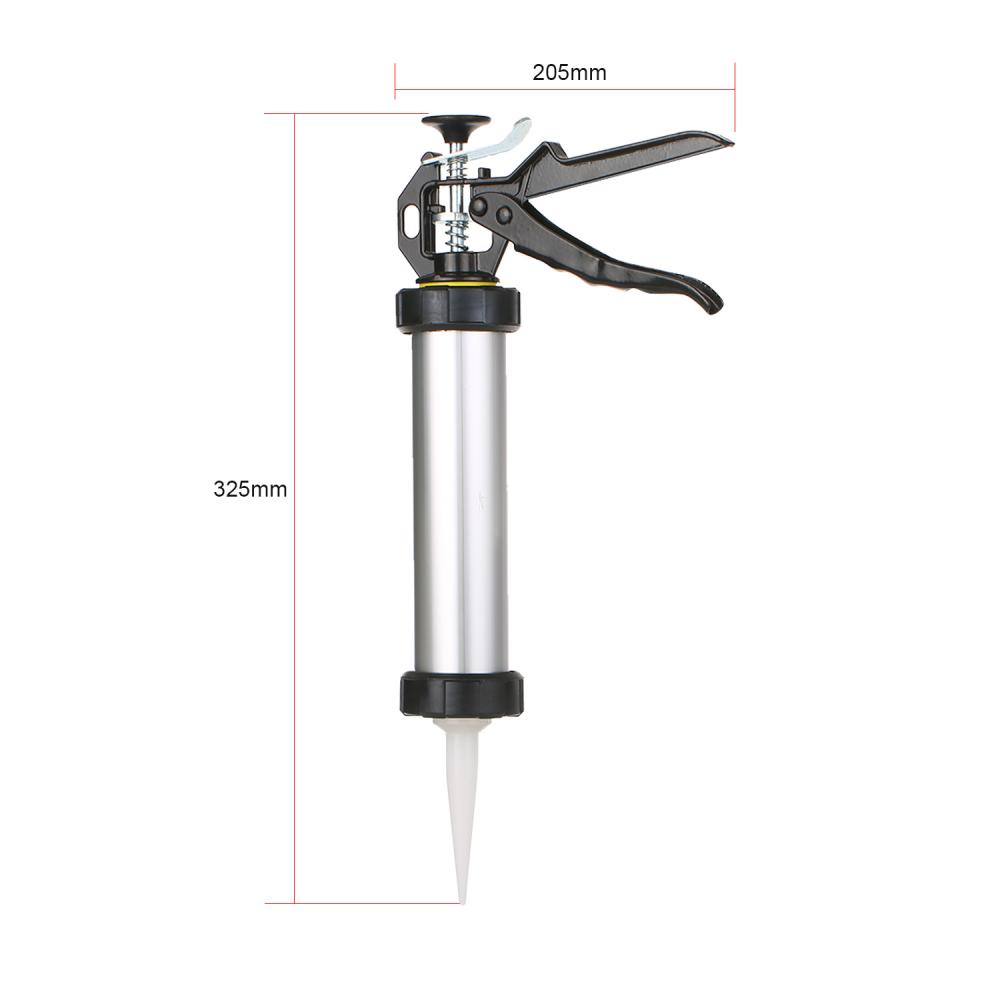 Factory manual sealant cartridge caulking gun with nozzle