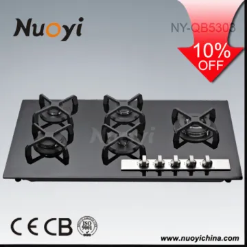 Kitchen 5 Burner Built-in Tempered Glass Gas Stove/ Gas Stove/ Gas Cooker