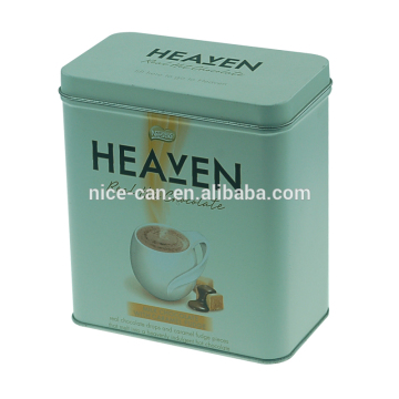 Customized rectangular chocolate tin boxes food packaging tin boxes