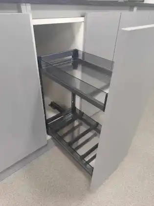 Pull Out Vertical Basket Kitchen Hardware Accessories Side Mount Spice Bottle Storage Drawer Basket