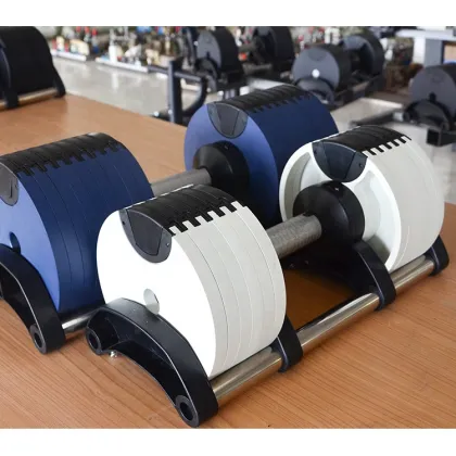 Fast Adjust Turning Handle Adjustable Dumbbell 32kg - Weight Lifting Gym Equipment