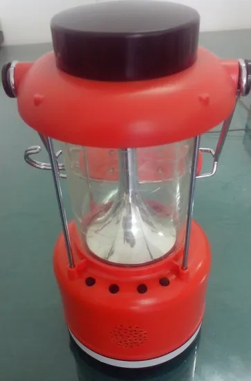 rechargeable led solar hurricane lantern with radio
