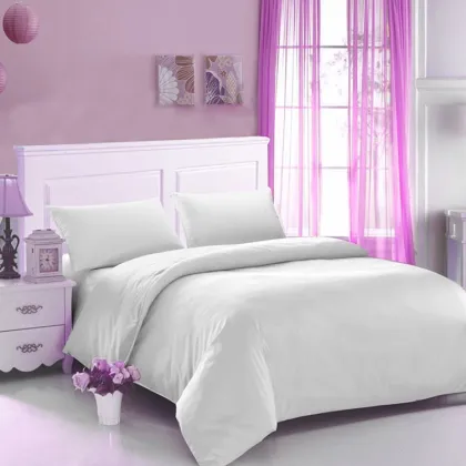 90gsm 100% polyester double brushed microfiber 4pcs bedding set / bed sheets