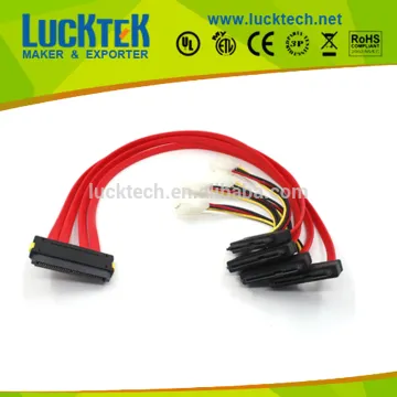 SAS 32 pin(SFF-8484) to 4x SAS 29 +5.25