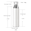 Acrylic white vacuum bottle pump bottle