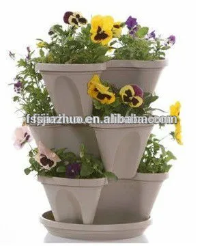 Plastic Stackable terracotta flower Pot