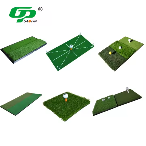 Dual-Turf Golf Mat with Anti-Slip Base